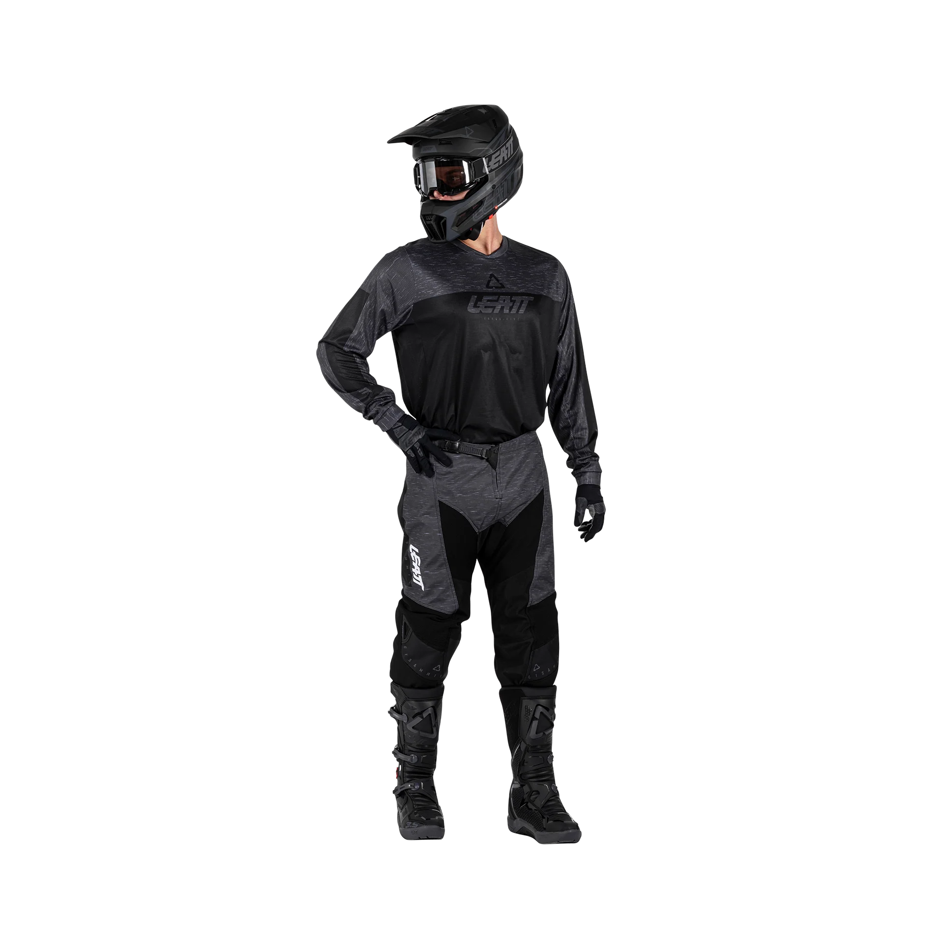 Leatt 3.5 Siyah Motosiklet Jersey Pantolon Takımı