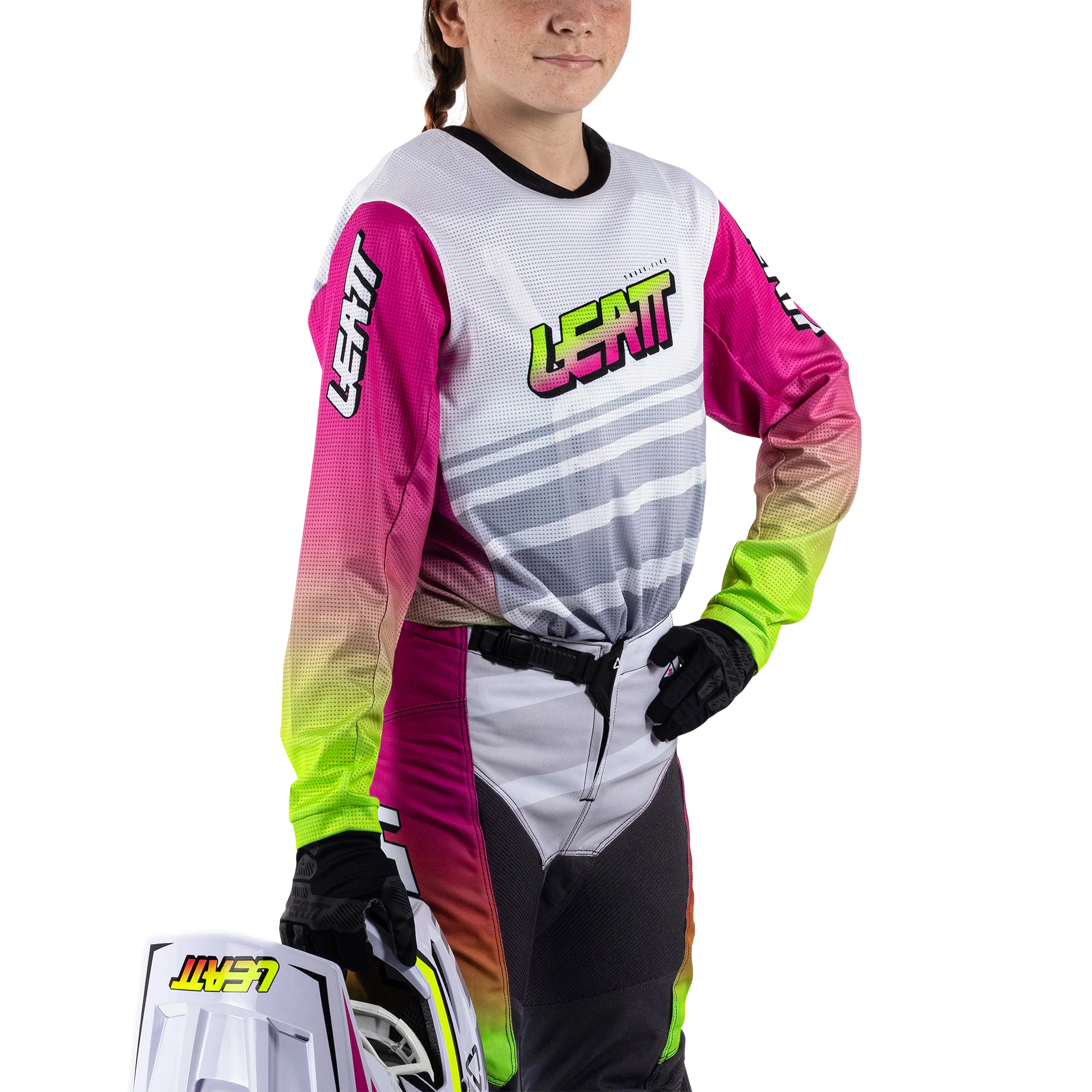 Leatt 3.5 Çocuk Pembe Motosiklet Jersey Pantolon Takımı