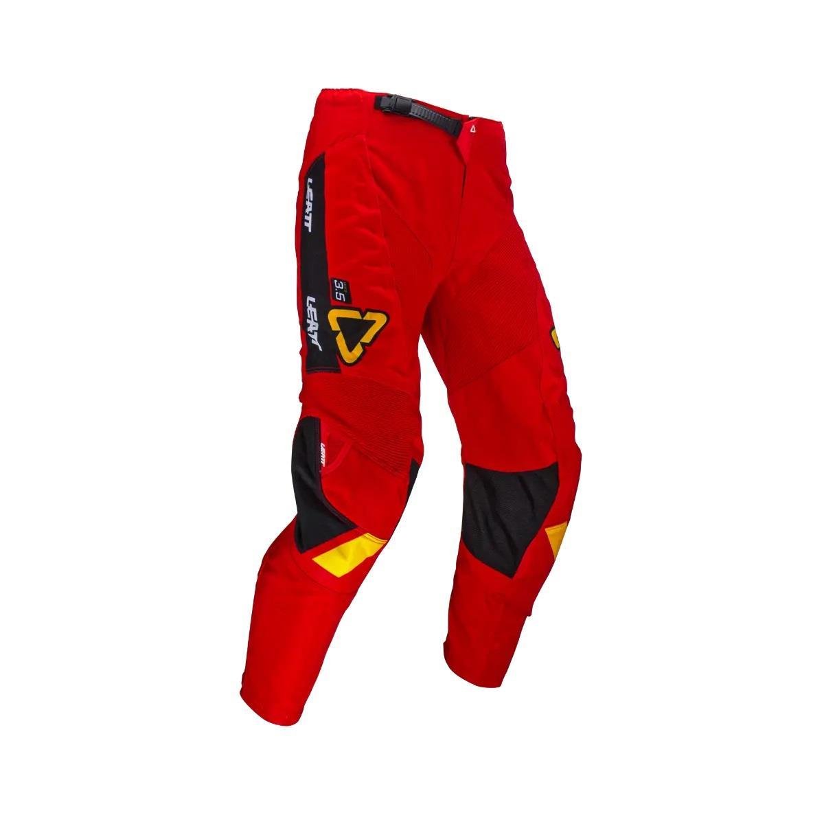 LEATT 3.5 ÇOCUK JERSEY PANTOLON TAKIMI KIRMIZI