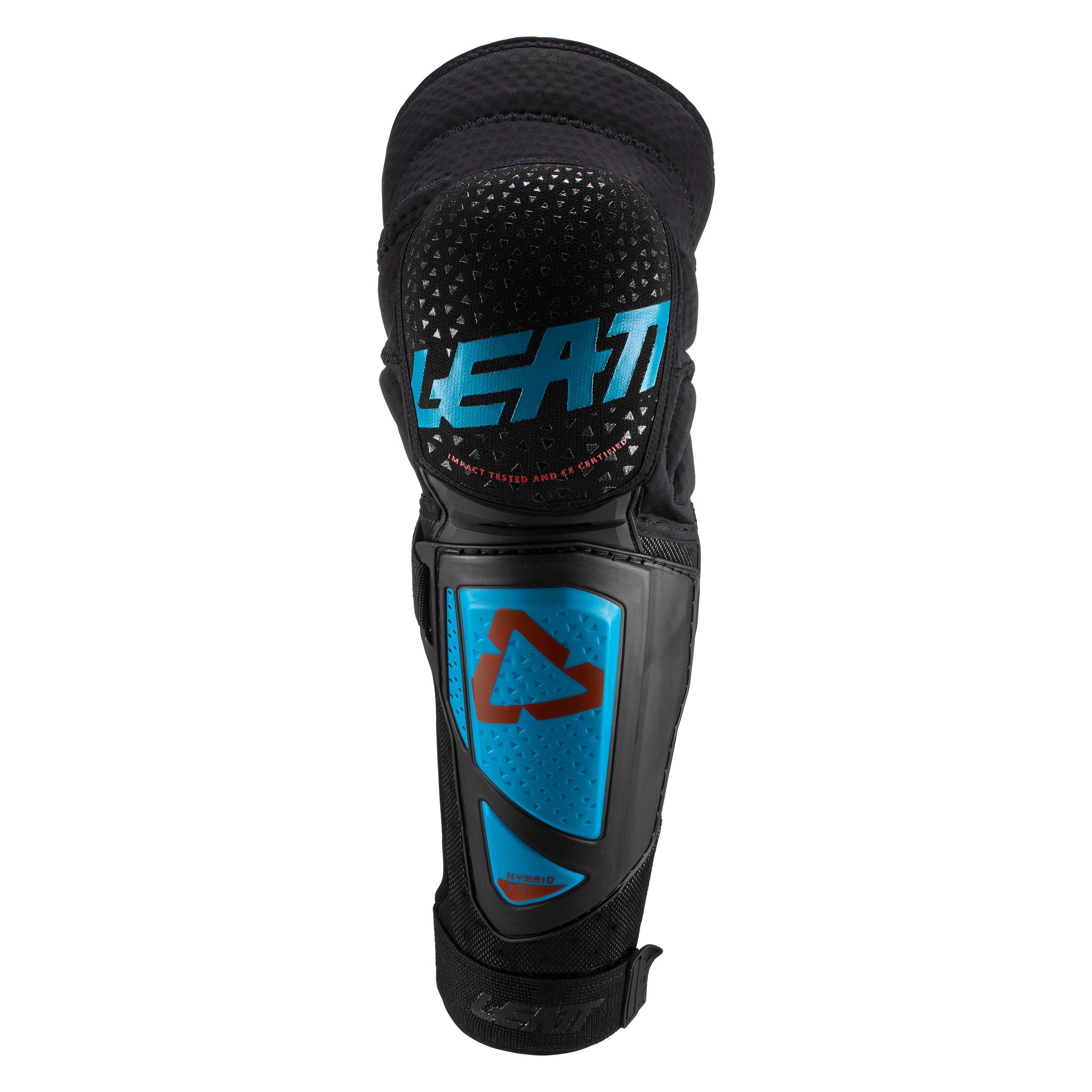 LEATT 3DF HYBRID EXT SİYAH-MAVİ DİZLİK
