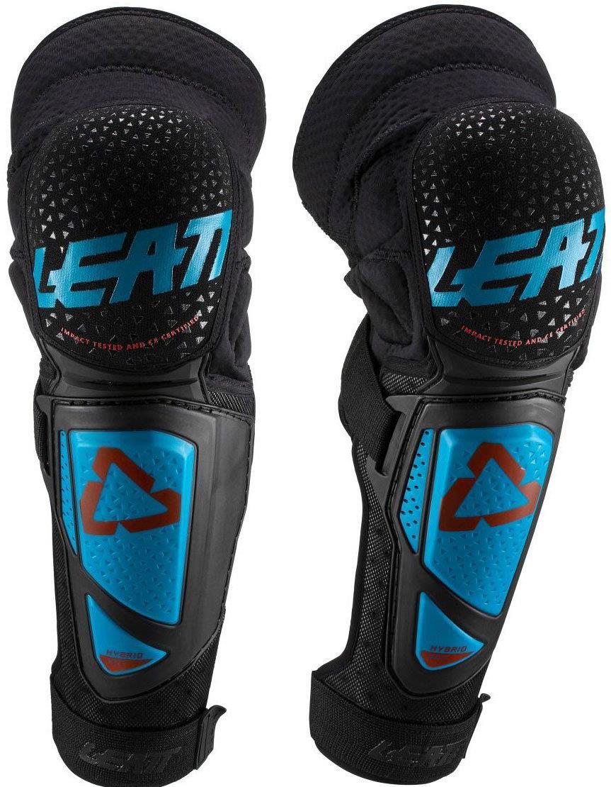 LEATT 3DF HYBRID EXT SİYAH-MAVİ DİZLİK