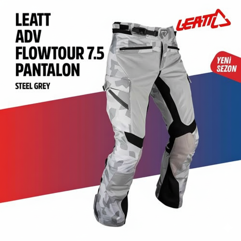 Leatt Adv Flow-Tour 7.5  Gri Motosiklet Pantolonu