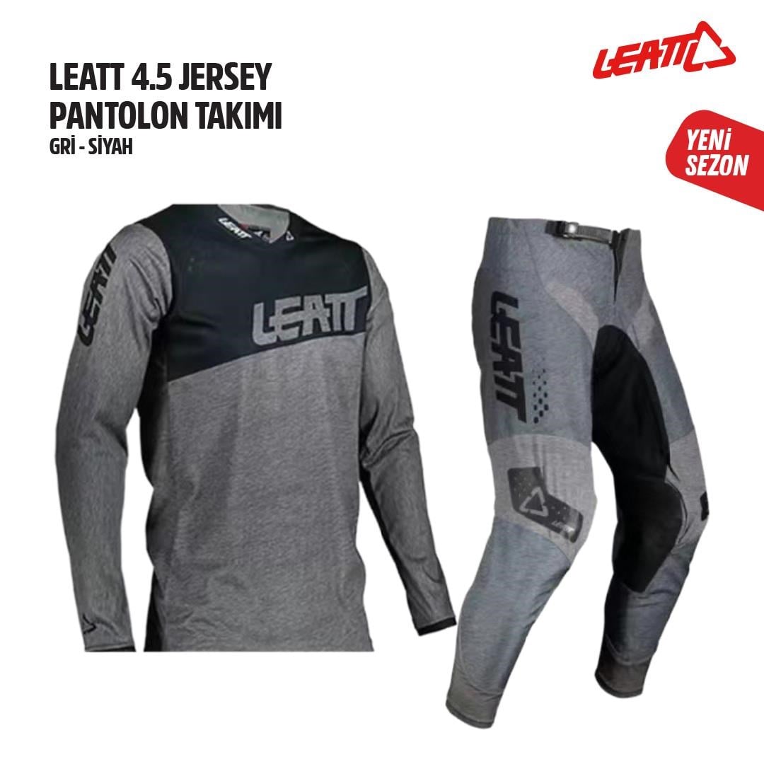 Leatt Gri Siyah Jersey Pantolon Takımı