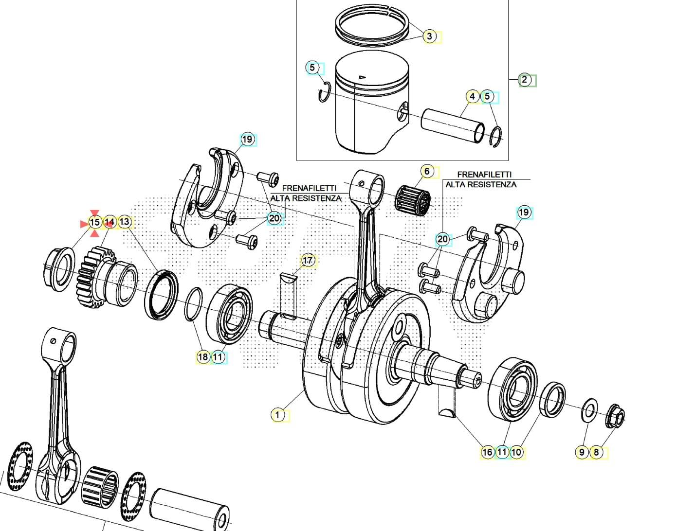 NUT M20X1.5 BETA ORJ YP B5