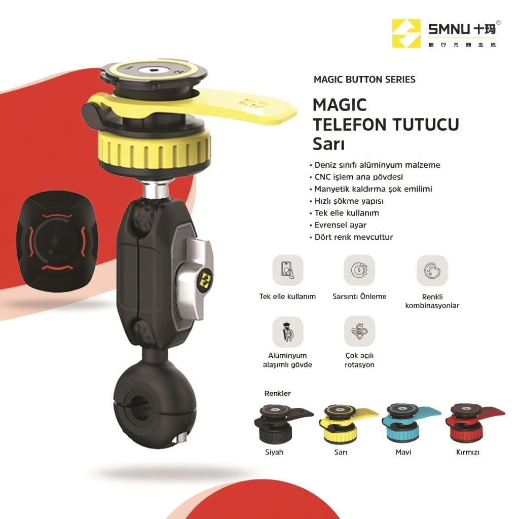 Smnu Magıc Telefon Tutucu Sarı