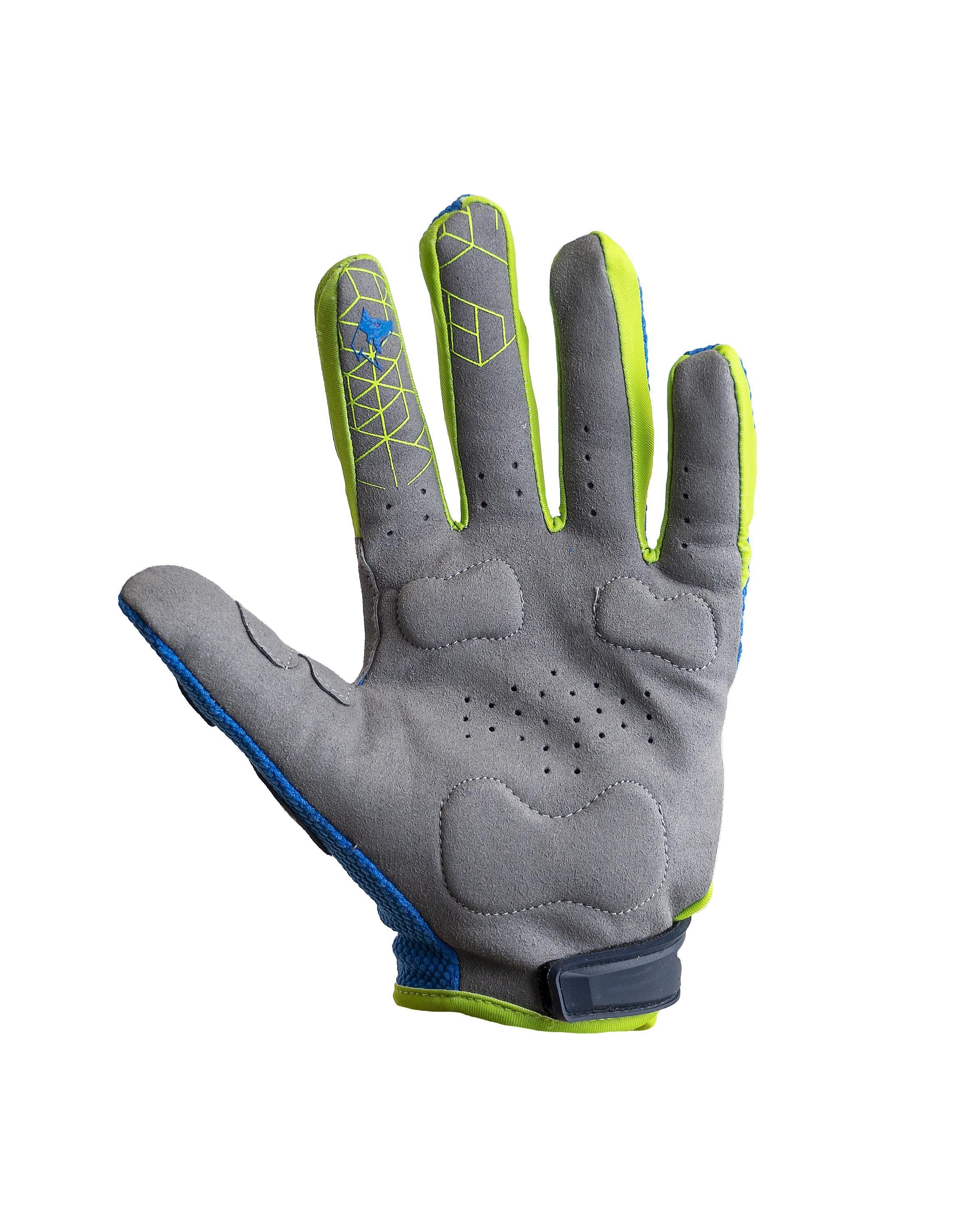 WLF RACING MX ELDİVEN MAVİ YEŞİL