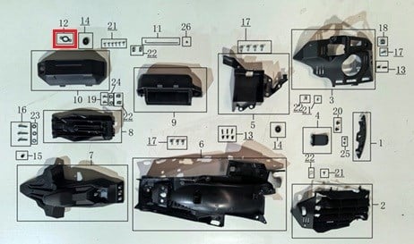 WLF Toros X Avadanlık Braketi