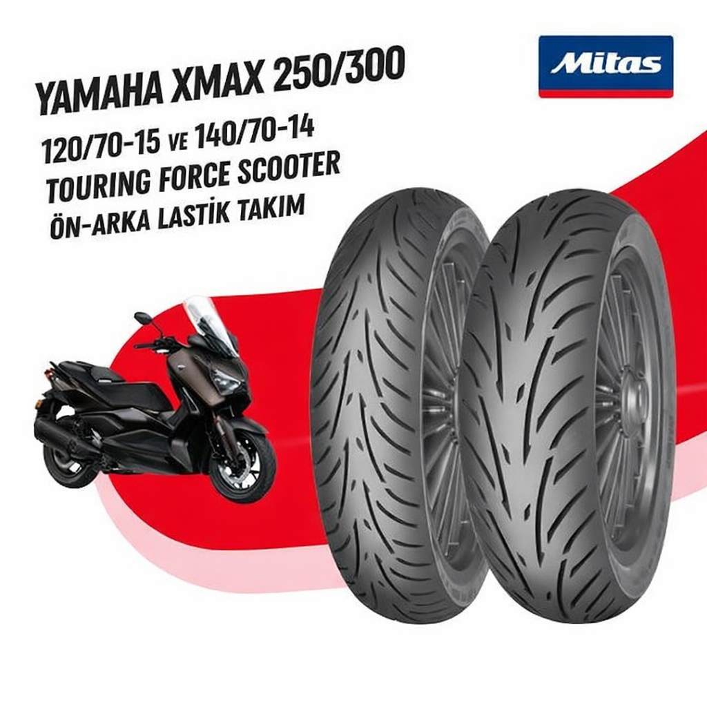 Yamaha Xmax 250 / 300 Mitas Tourıng Force Sc Lastik Takımı