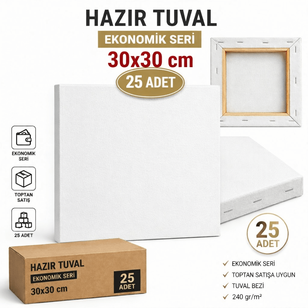 30x30 tuval
