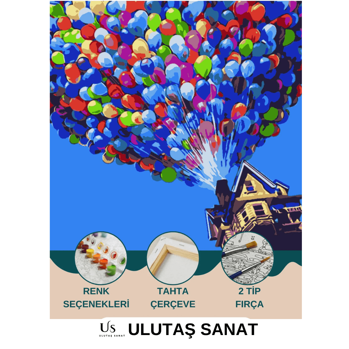 Yukarı Bak (Up) Sayılarla Boyama