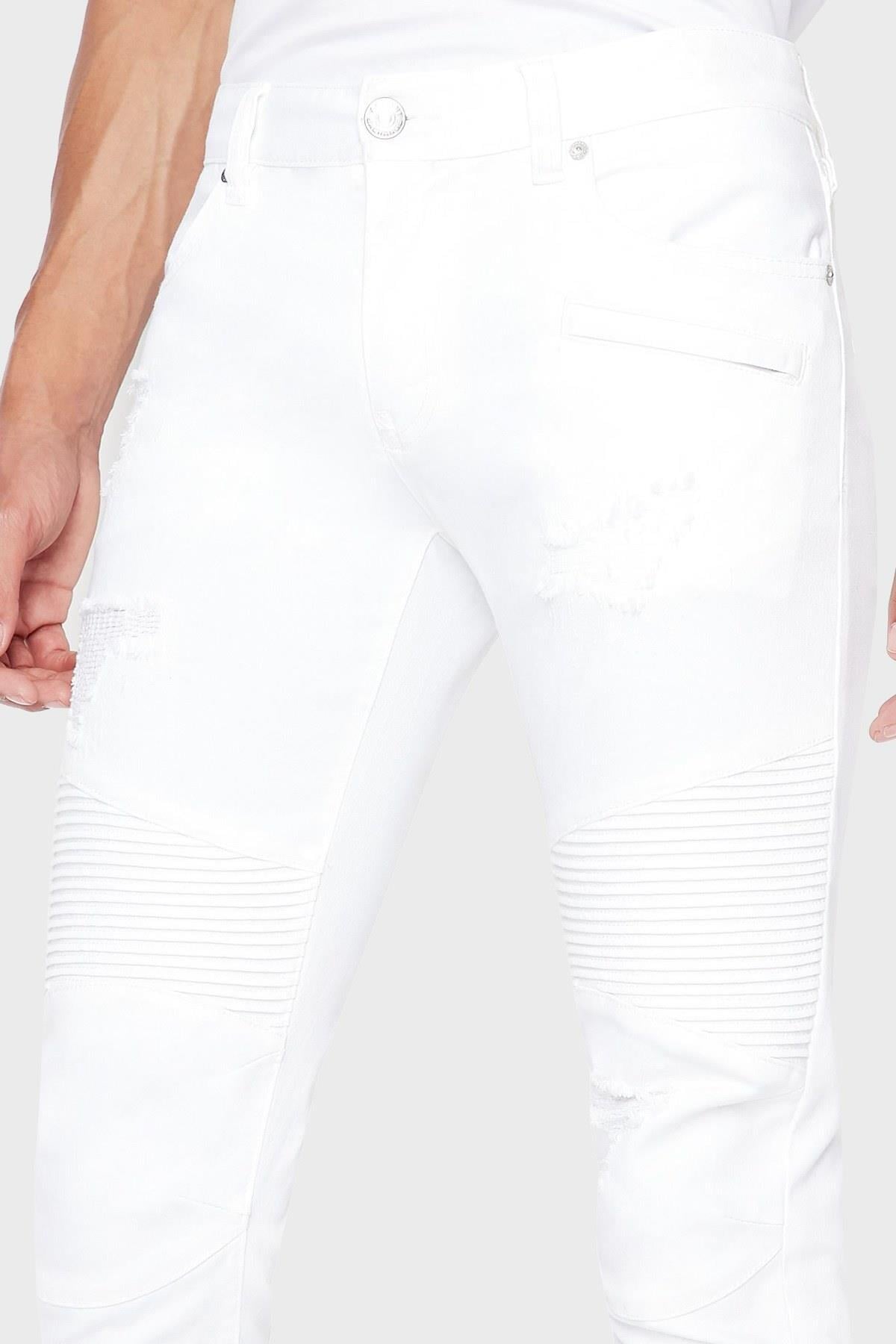 A/X DAR KESİM BİKER KOT PANTOLON