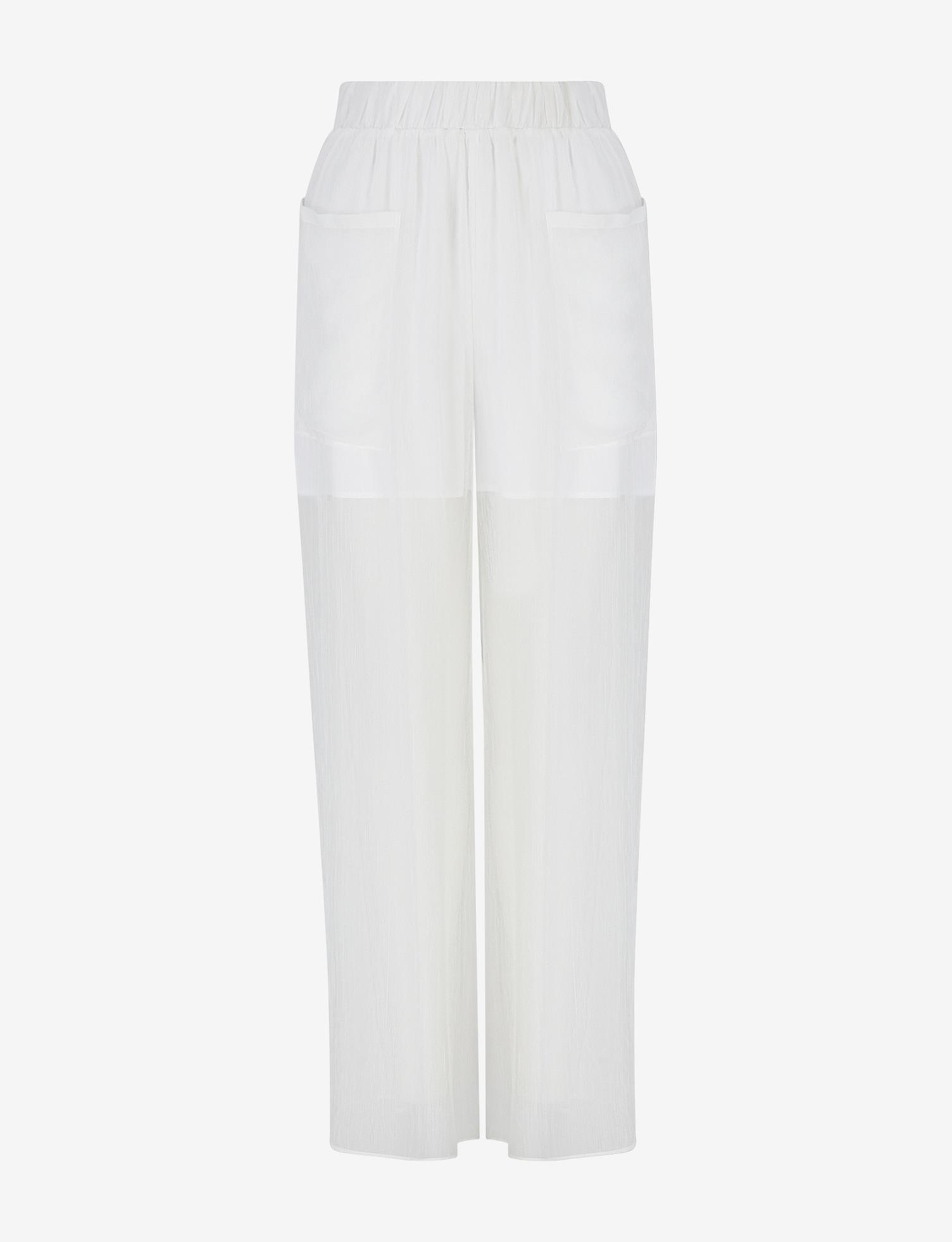 BELDEN LASTİKLİ CEPLİ TÜL PANTOLON