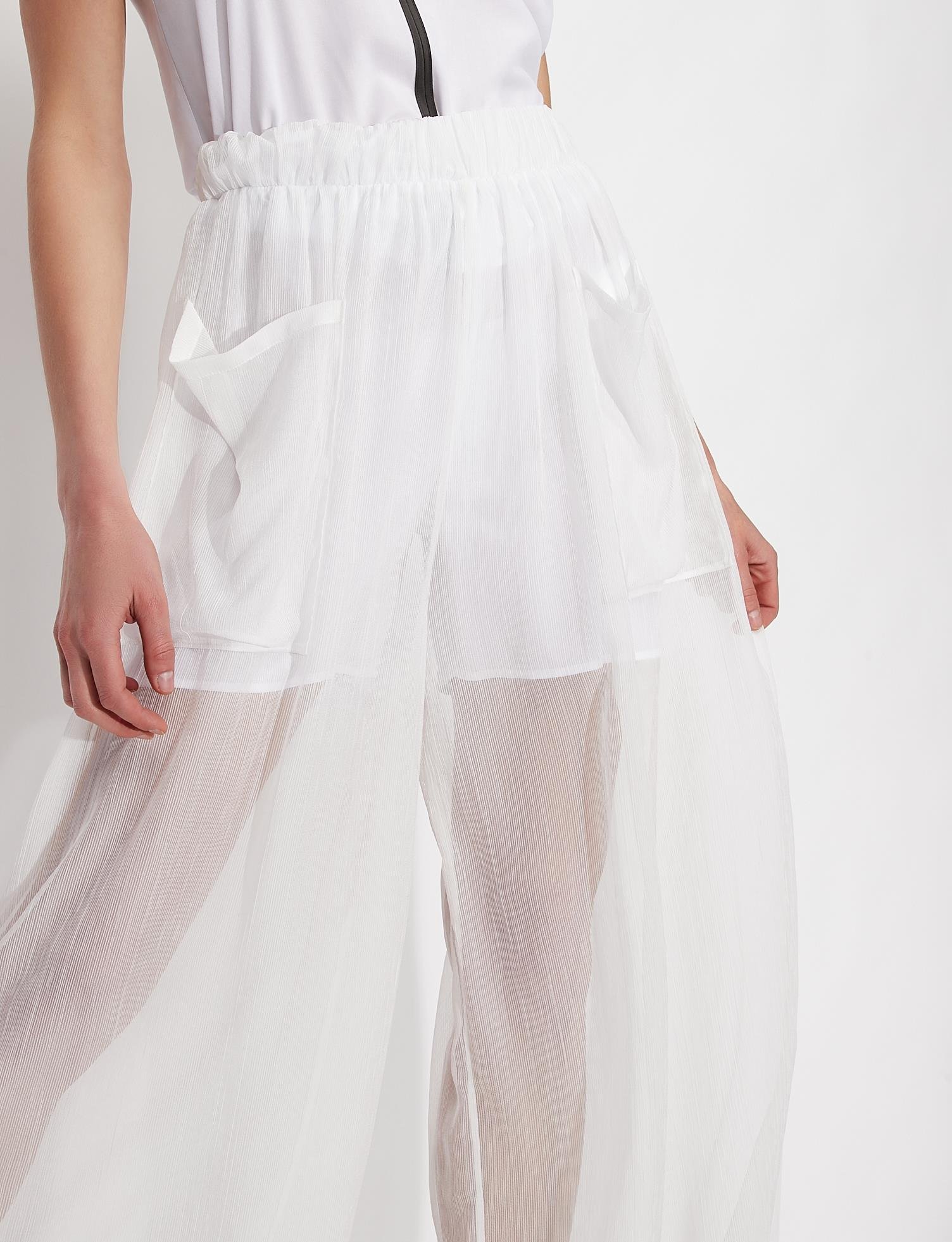 BELDEN LASTİKLİ CEPLİ TÜL PANTOLON