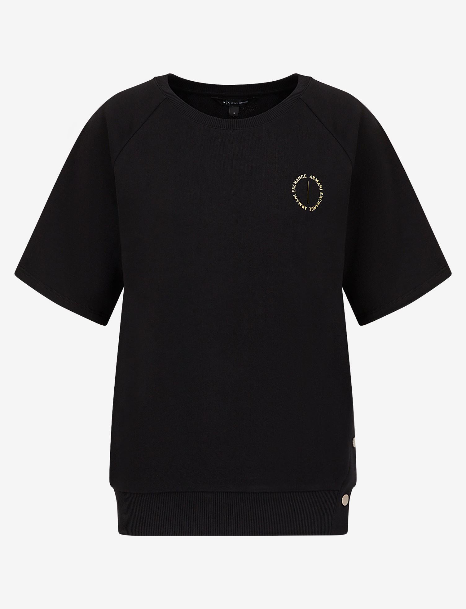 BİSİKLET YAKA KISA KOLLU SWEATSHIRT