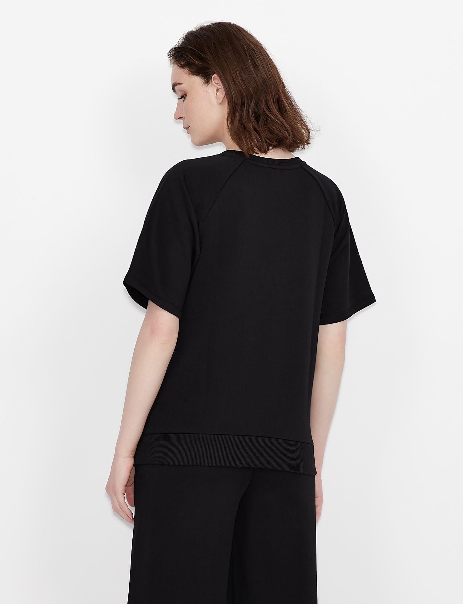 BİSİKLET YAKA KISA KOLLU SWEATSHIRT
