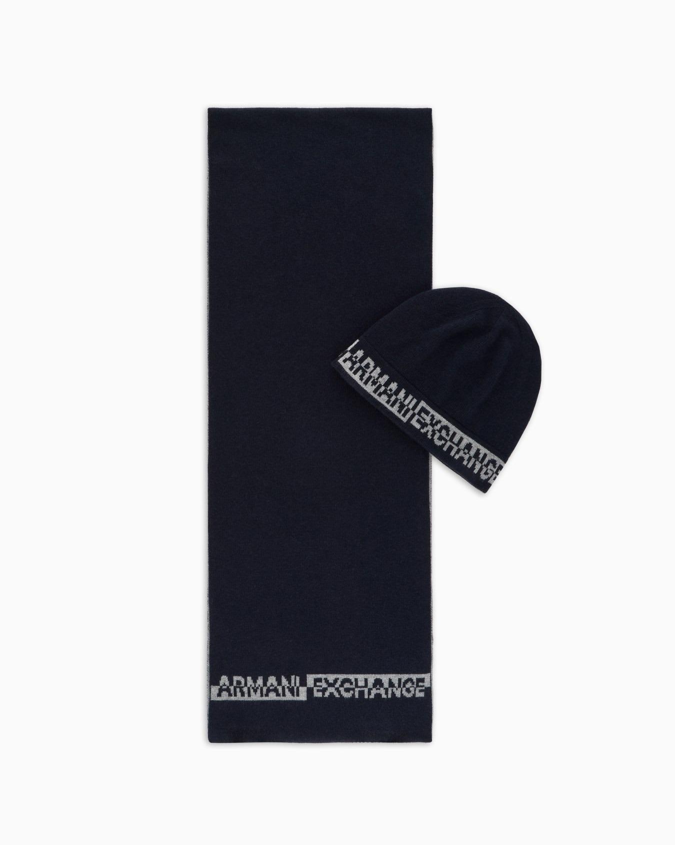 XM000337AF12274 ARMANI EXCHANGE ERKEK ATKI-BERE SET