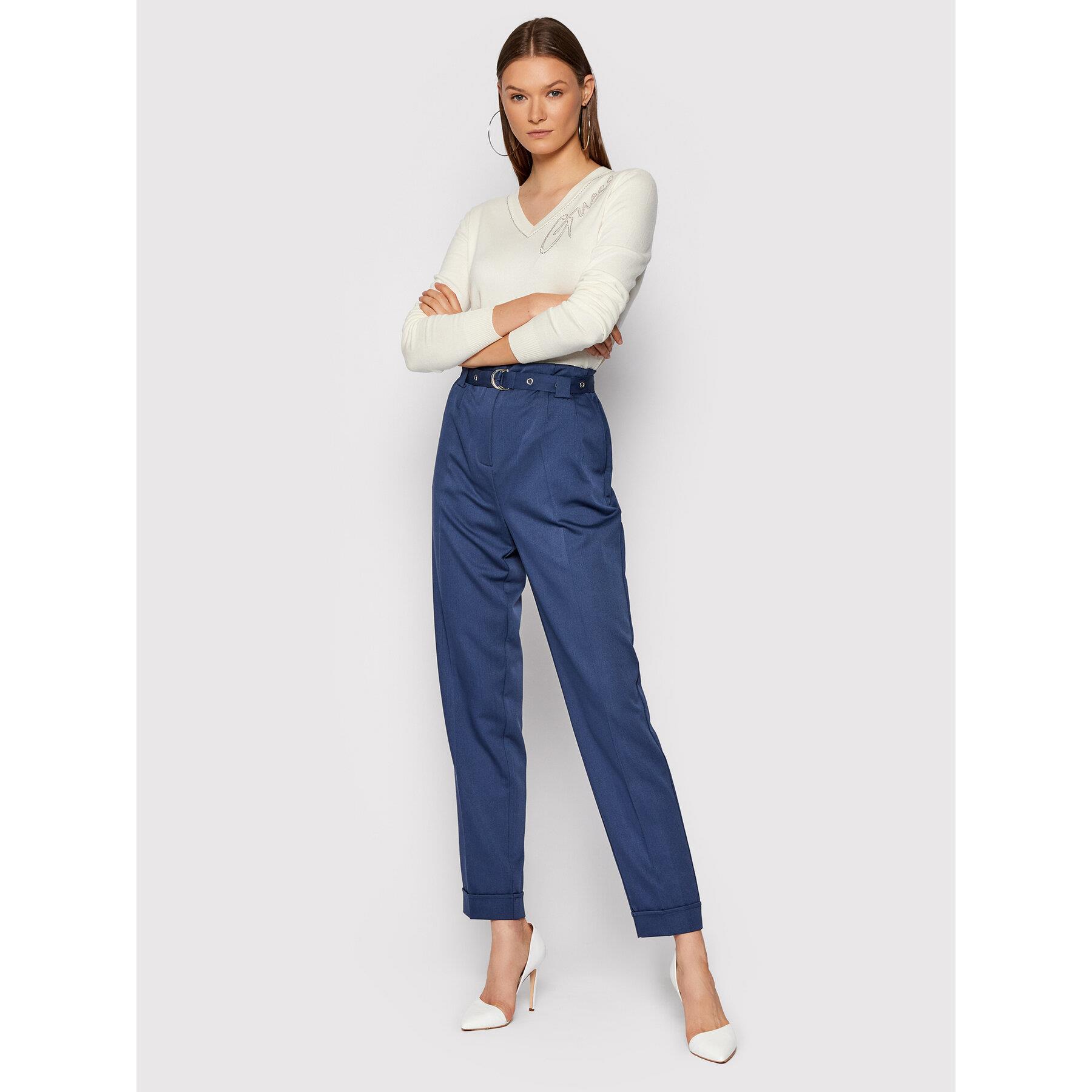 YÜKSEK BEL KEMERLİ REGULAR KESİM PANTOLON
