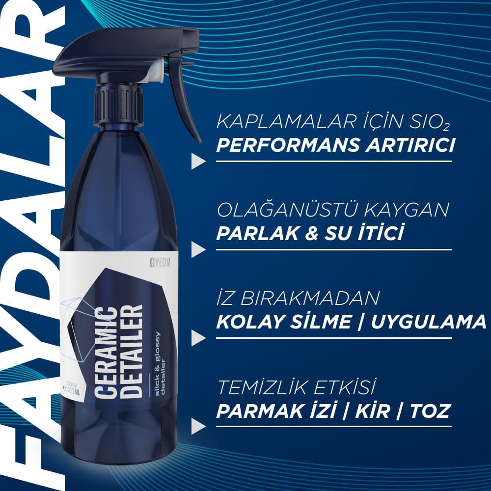 GYEON Q²M CeramicDetailer Seramik Yüzey Detaylandırıcı ve Parlatıcı - 500 ml -Su İtici Oto Cila 