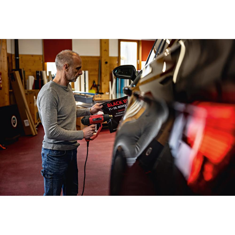 FLEX HG 650 Sıcak Hava Tabancası LCD Ekran Isı Hız Ayarlı 2000 Watt