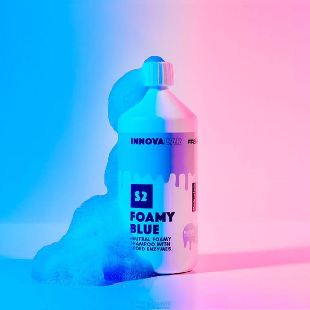 Fraber Innovacar S2 Foamy Mavi Renkli Ph-Nötr Şampuan 1 Lt