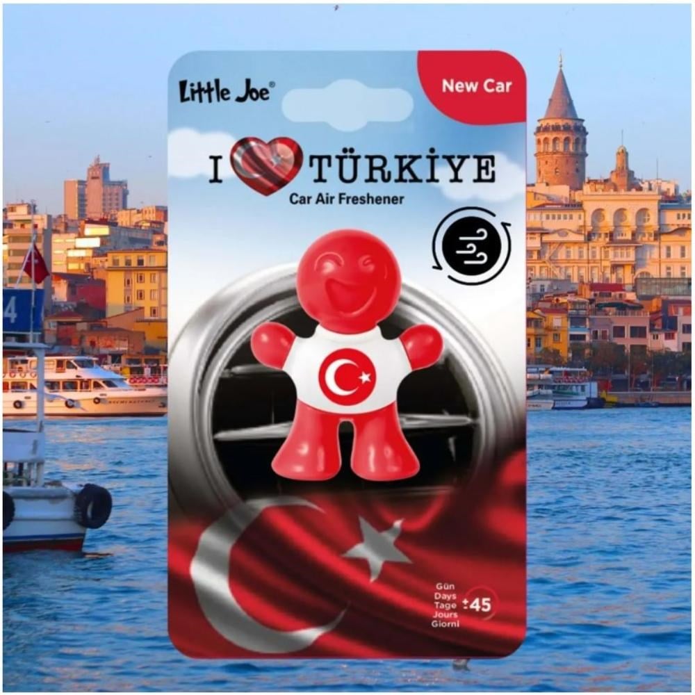 Little Joe Türkiye'yi Seviyorum Yeni Araç Kokusu (New Car)-45 Gün-Oto Kokusu Kalıcı Klima Parfüm