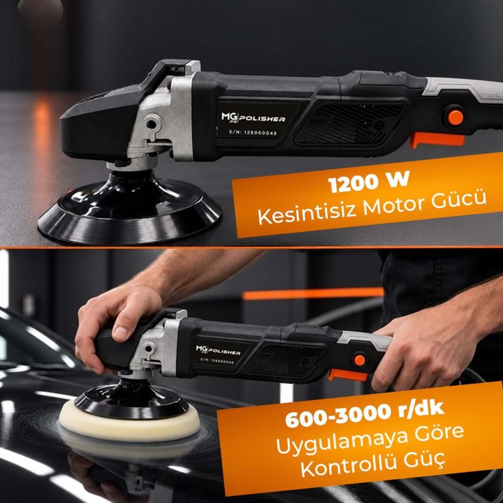 MG PS RPV001 Rotary Polisaj Makinesi 1200W | Profesyonel Pasta Cila Makinesi