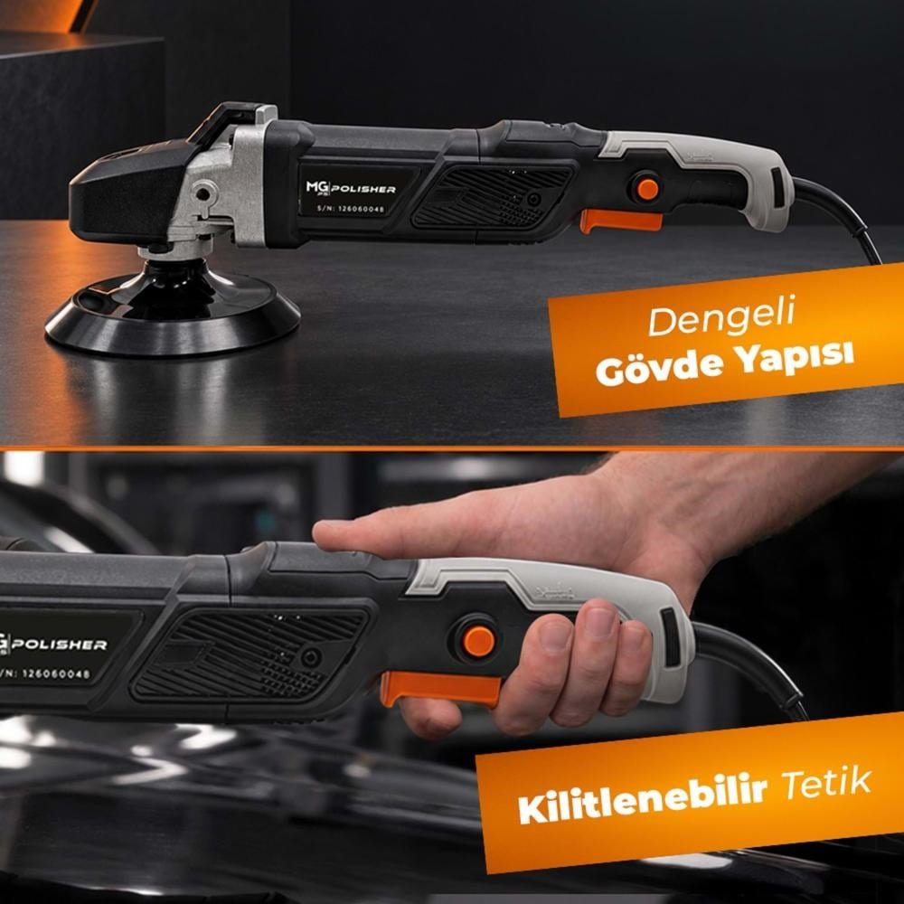 MG PS RPV001 Rotary Polisaj Makinesi 1200W | Profesyonel Pasta Cila Makinesi