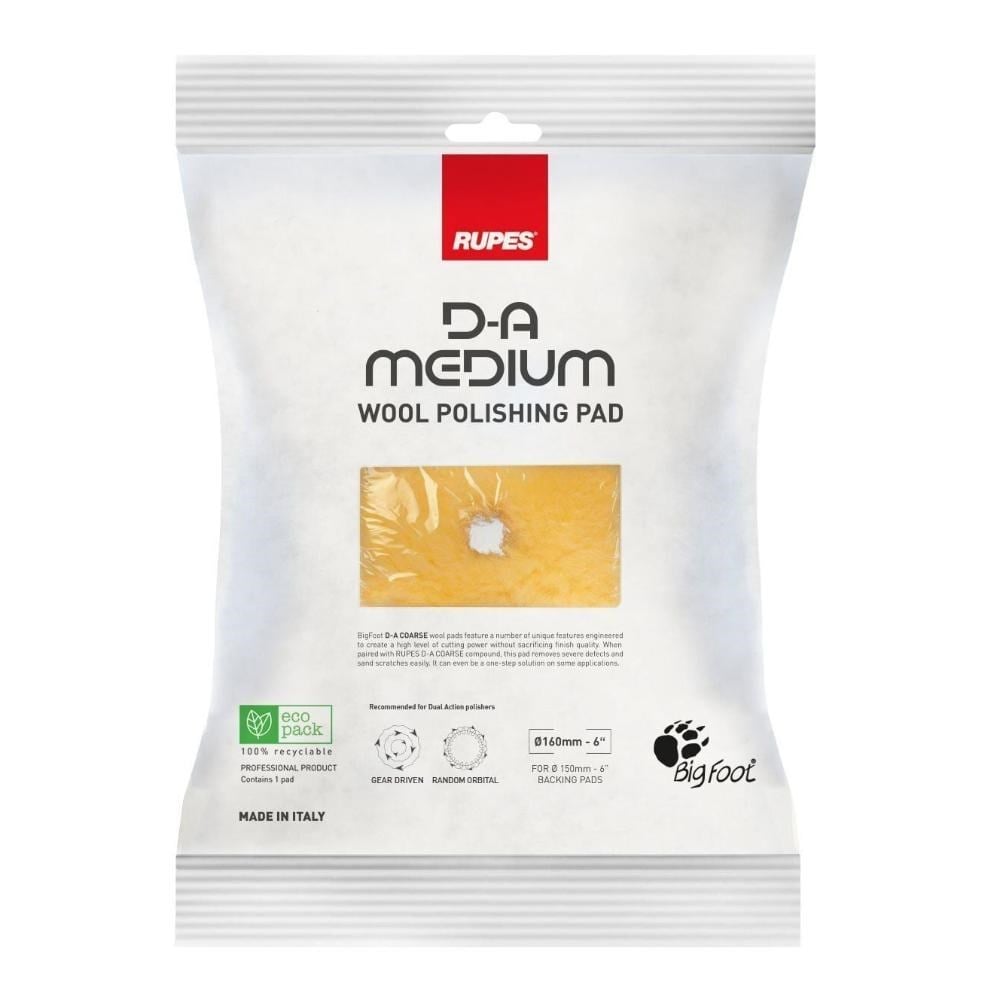 Rupes Da Medium Yün Polisaj Keçesi Sarı  130mm