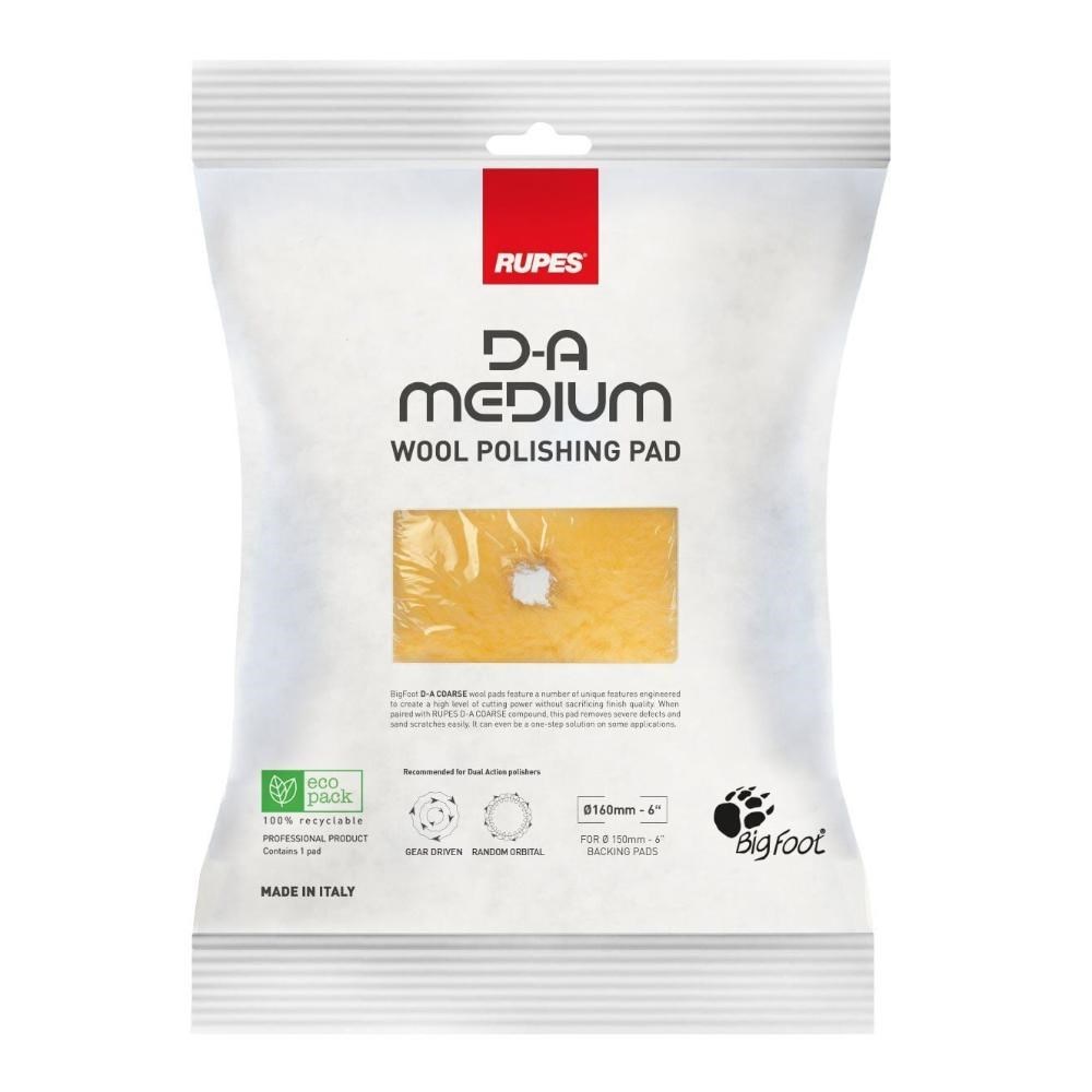 Rupes Da Medium Yün Polisaj Keçesi Sarı  130mm