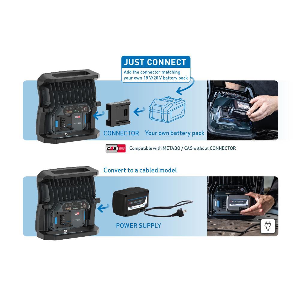 SCANGRIP MULTIMATCH 3 CONNECT Akülü LED Çalışma Feneri (3000 Lümen)