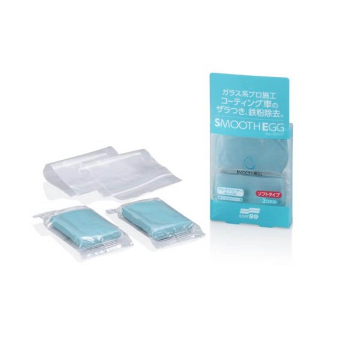 Soft99 Smooth Egg Clay Bar Yüzey Temizleme Kili 2li 50gr+50 gr