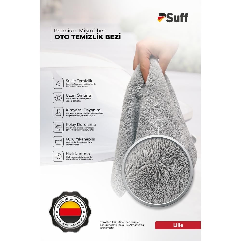 Suff Lilie (Zambak) Oto Temizlik Bezi 70x50