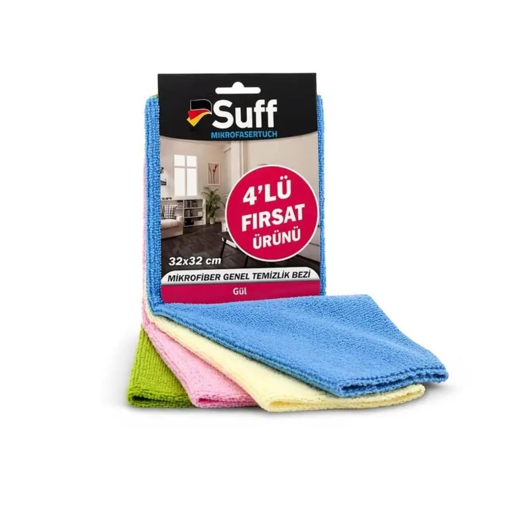 Suff Rose (Gül) Yüzey Bezi 40x30cm - 4'lü Set