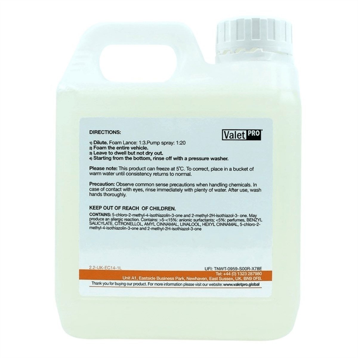 Valet Pro Ph Neutral Snow Foam - Yıkama Köpüğü 1lt