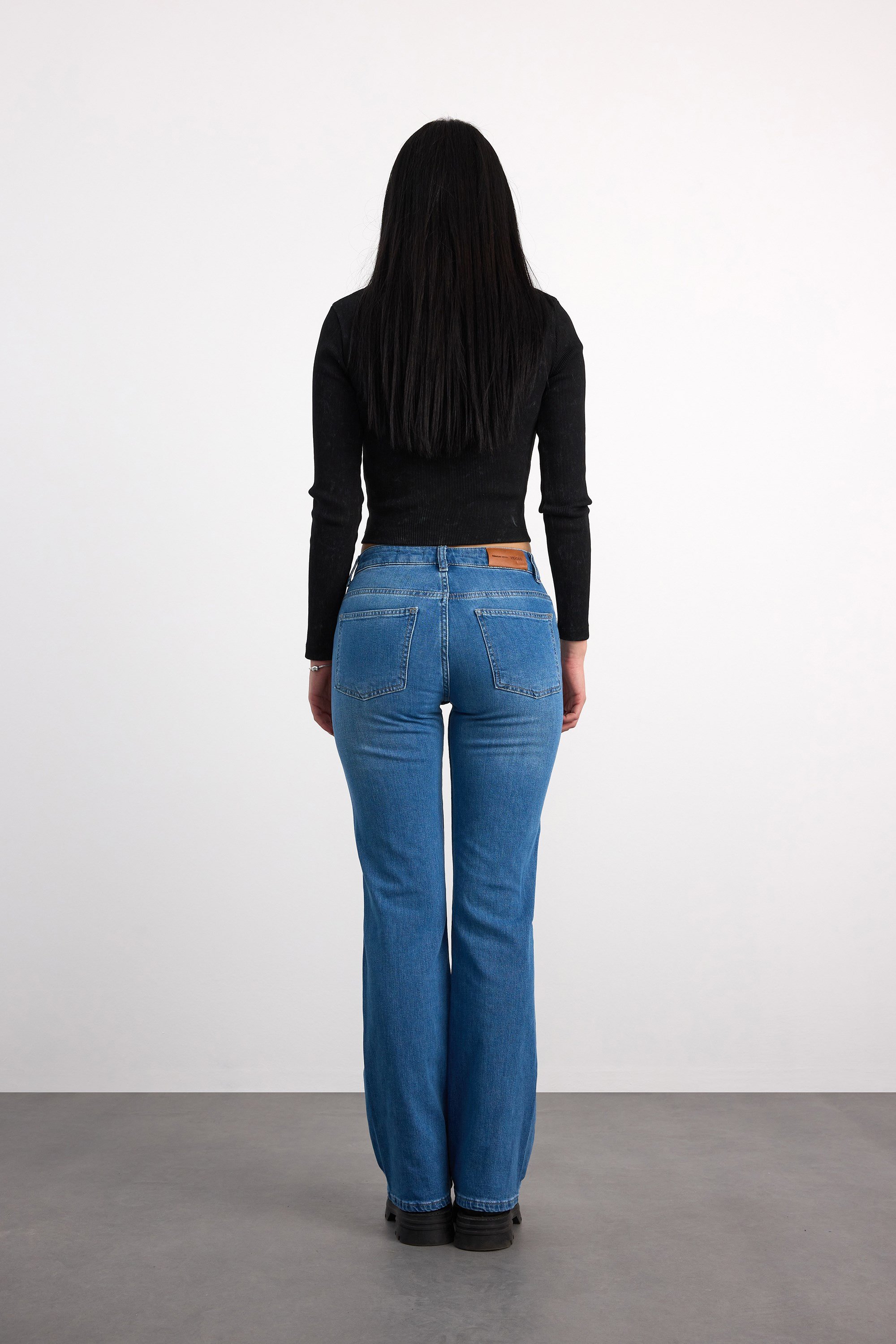 24326-73603 KADIN BOOT CUT MID DENİM WAIST 24326-73603