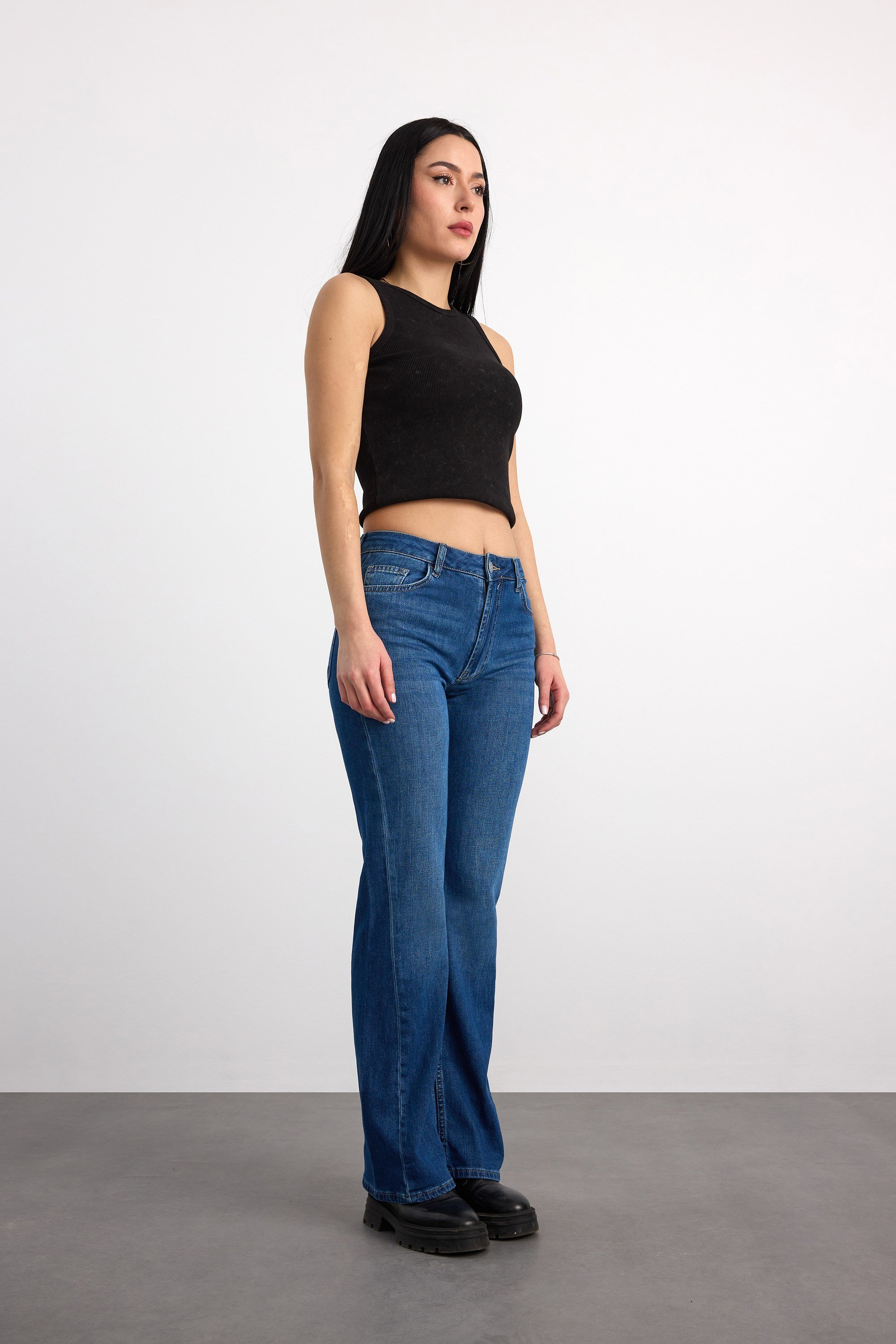 24326-73603 KADIN BOOT CUT MID DENİM WAIST 24326-73603