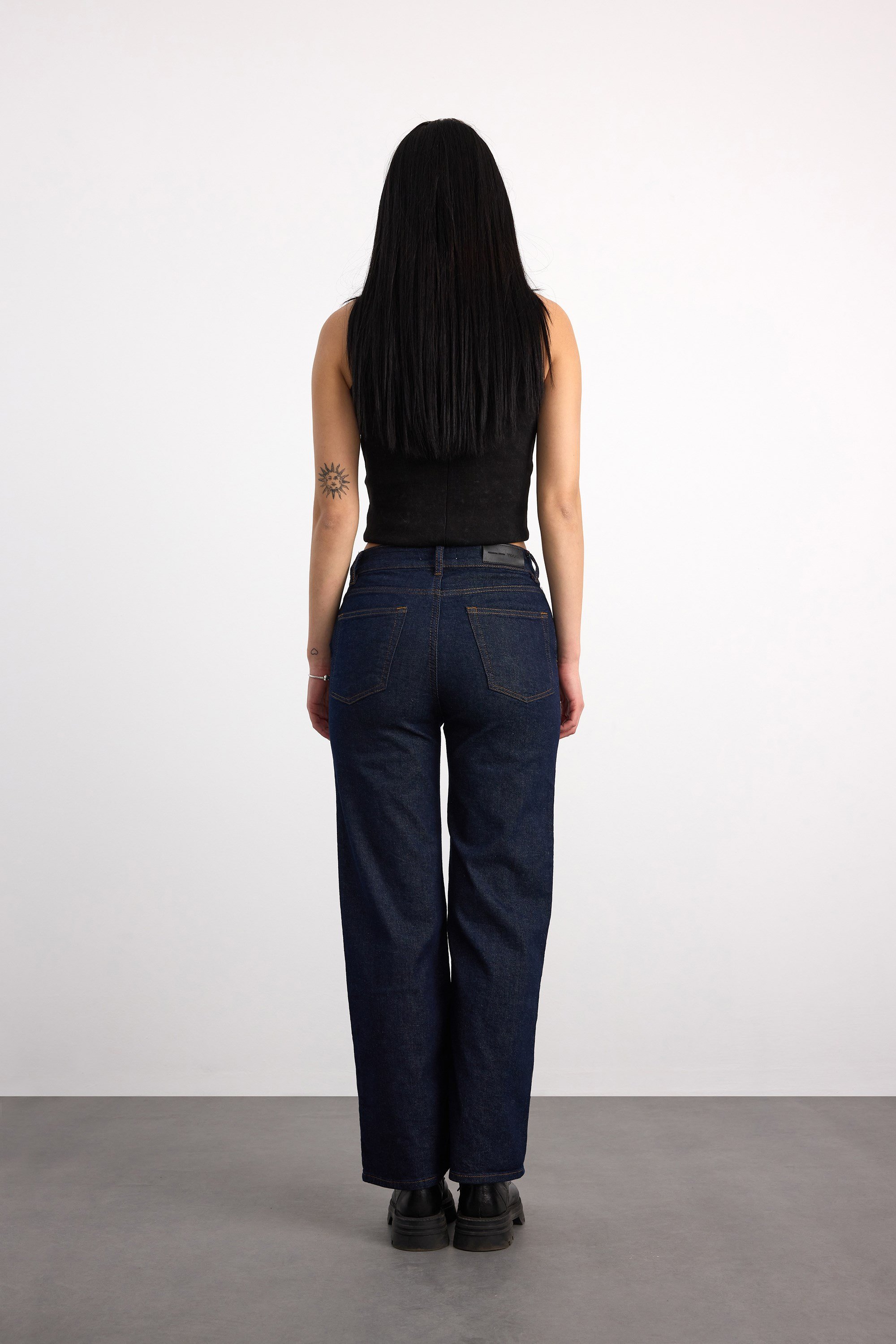 24357-73606 KADIN HIGH STRAIGHT DENİM PANTOLON 24357-73606