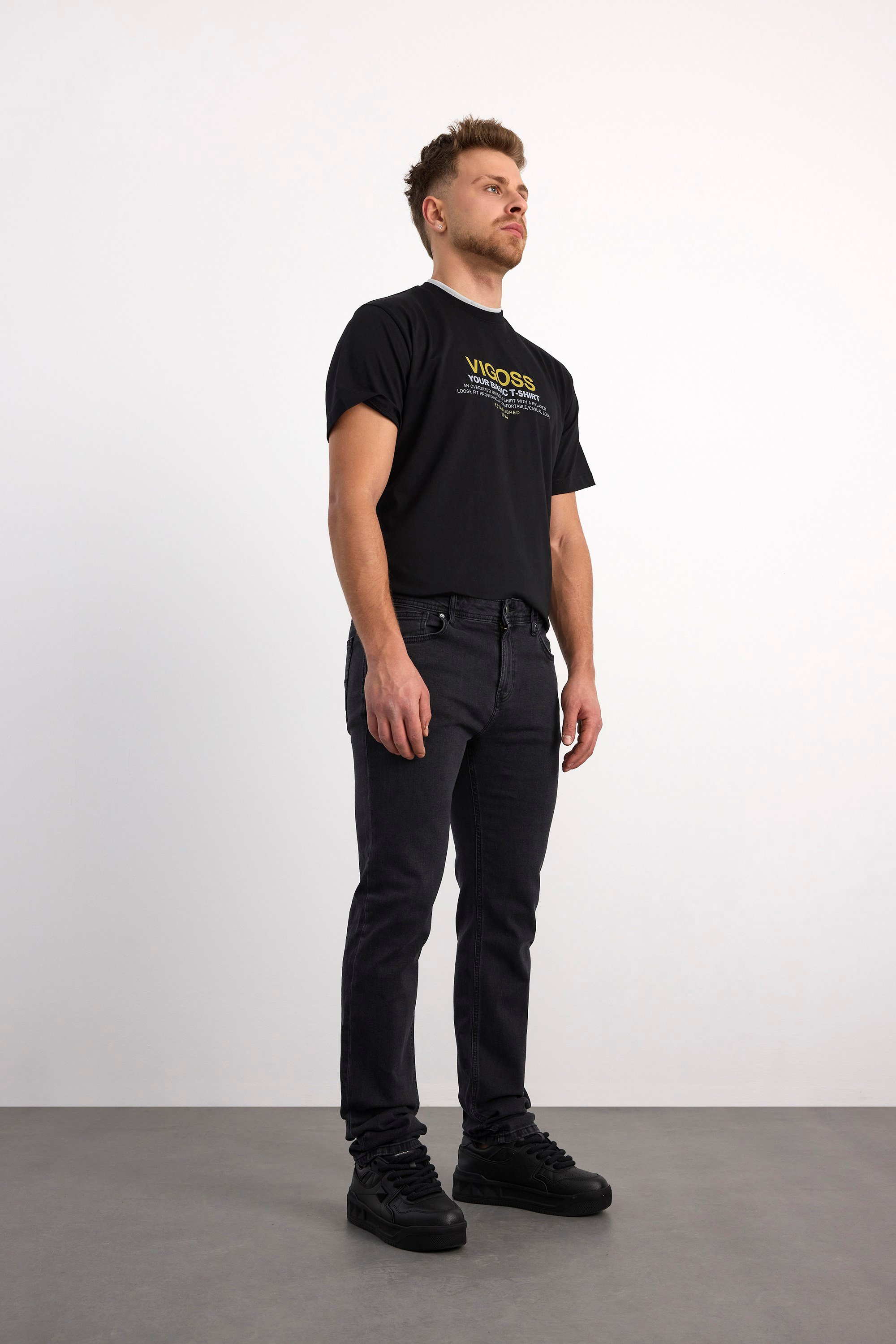 71991F-73599 ERKEK STRAIGHT FIT MID RISE DENİM PANTOLON 71991F-73599