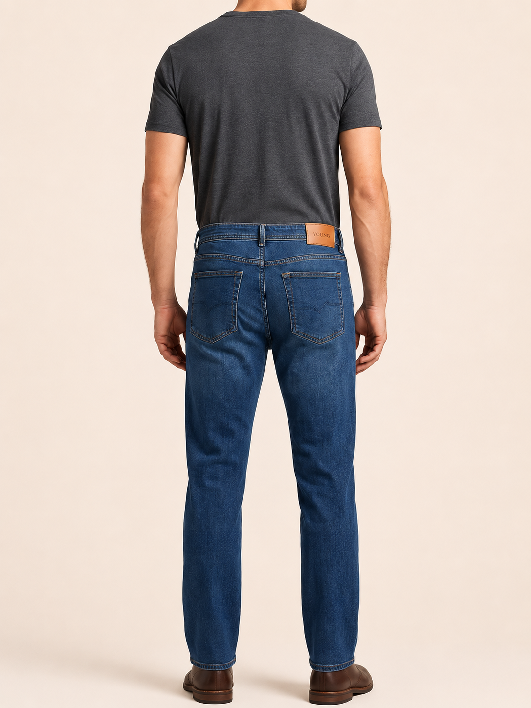 71991F-73604 ERKEK STRAIGHT FIT MID RISE DENİM PANTOLON 71991F-73604