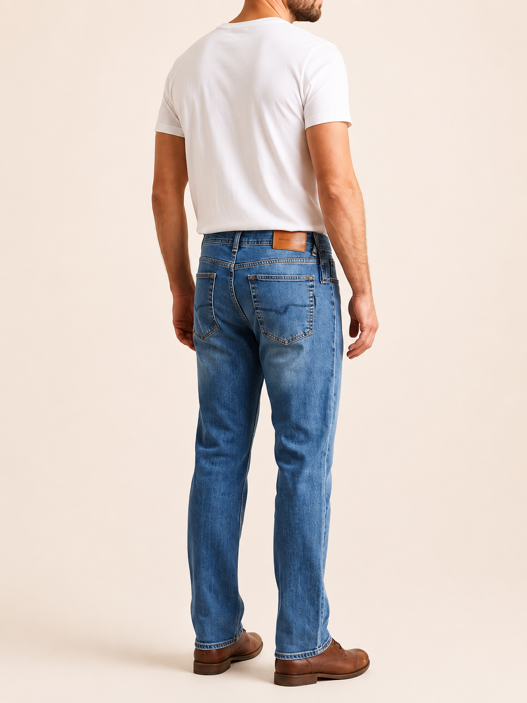 71991F-73604 ERKEK STRAIGHT FIT MID RISE DENİM PANTOLON 71991F-73604