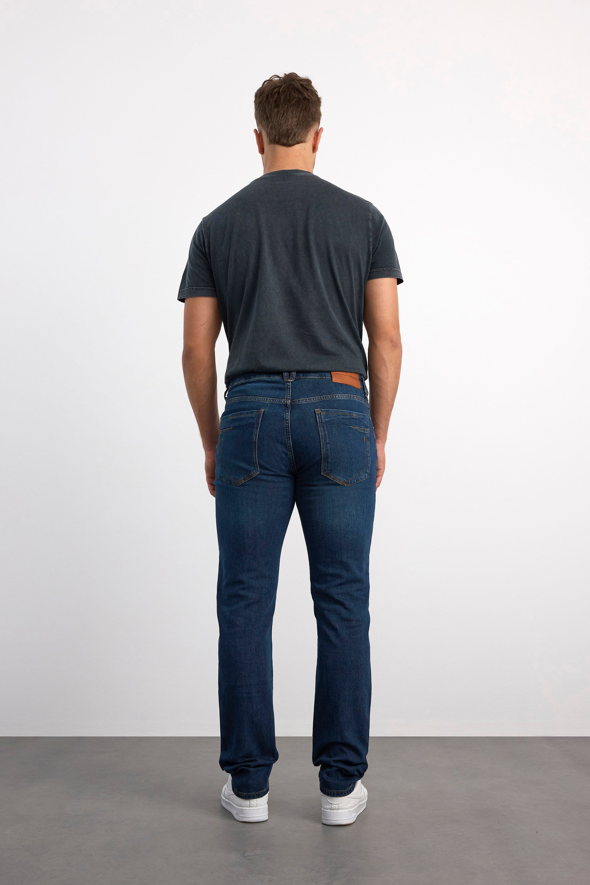 72595 73604  ERKEK COMFORD FİT MID RISE SLİM LEG DENİM PANTOLON 72595-73604