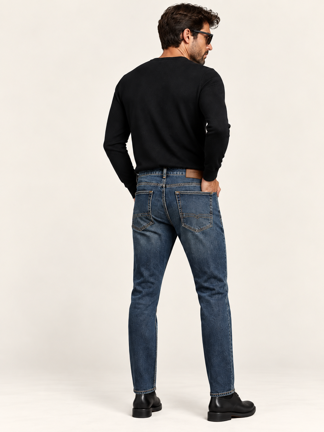 73509-73615 ERKEK STRAIGHT FIT MID RISE DENIM PANTOLON 73509-73615