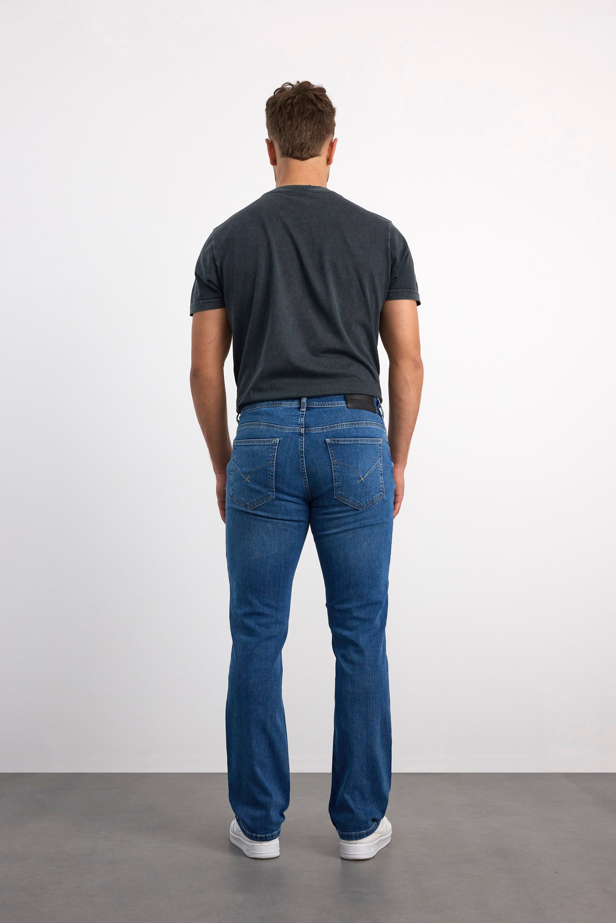 76081-09228 ERKEK DENİM REGULAR  FİT MID WAIST MİD LEG PANTOLON 76081-09228