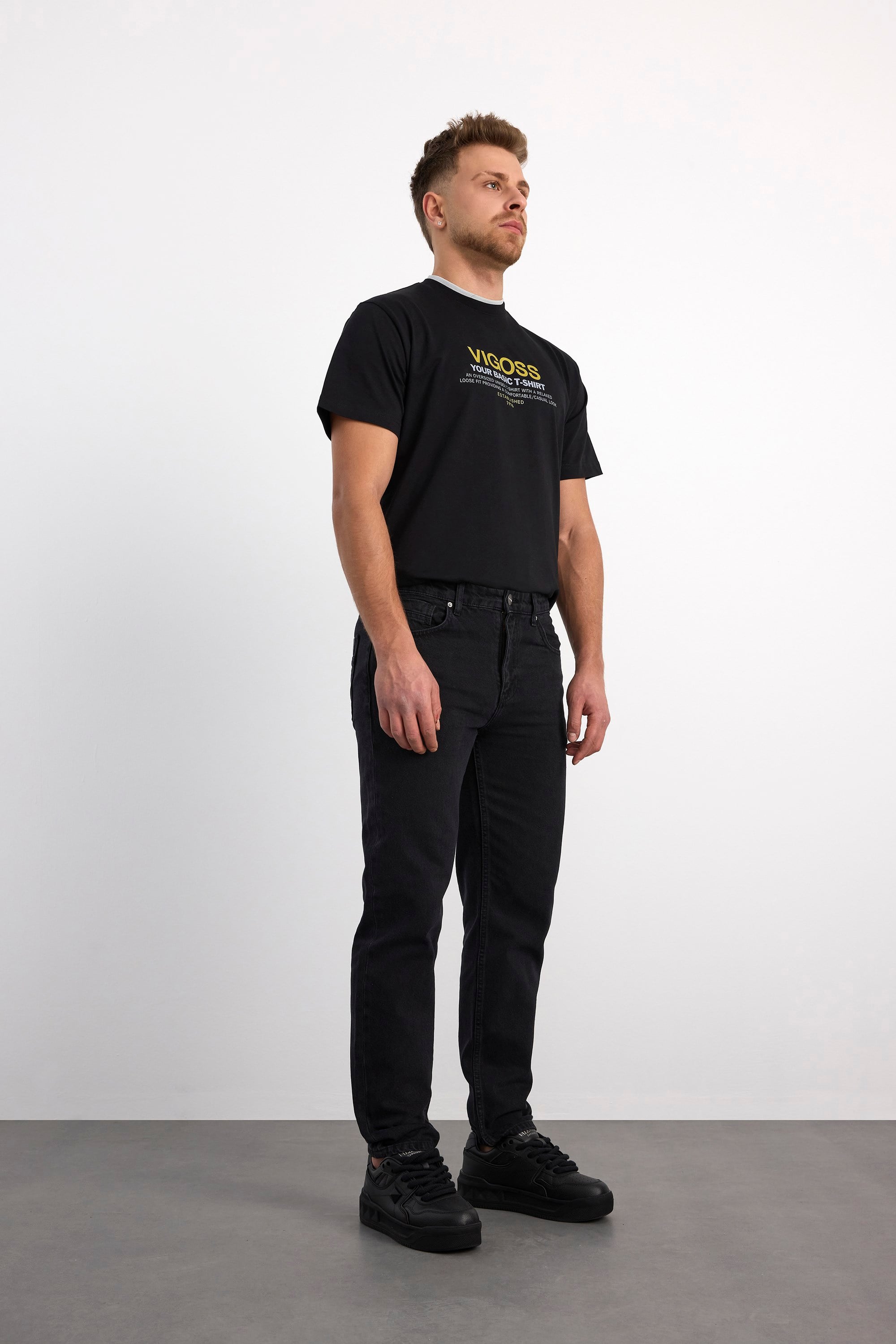 76098-73601 ERKEK TAPERED FİT MID WAIST SLİM LEG DENİM PANTOLON 76098-73601