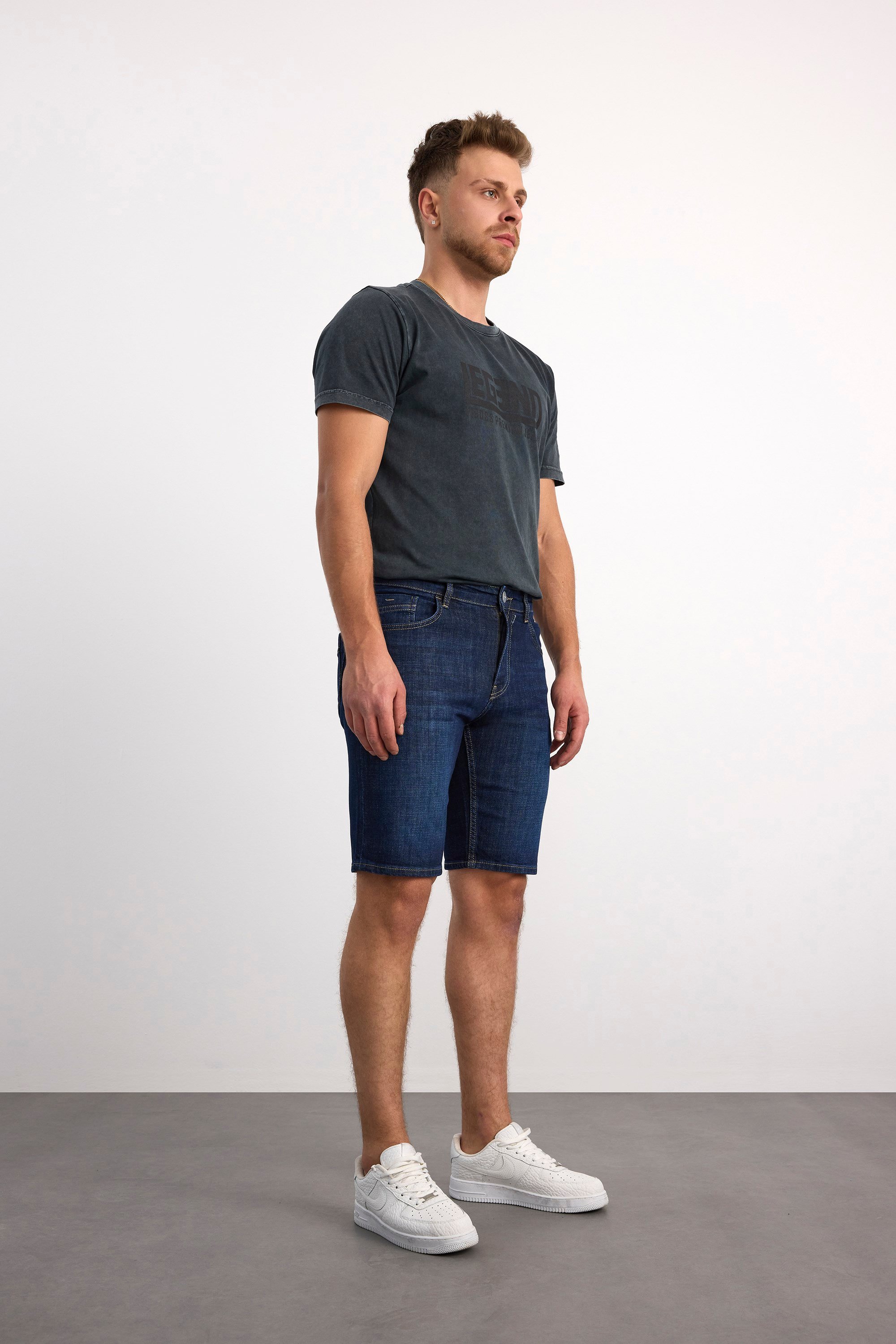 90336-73605 ERKEK COMFORT MID WAIST DENİM ŞORT 90336-73605