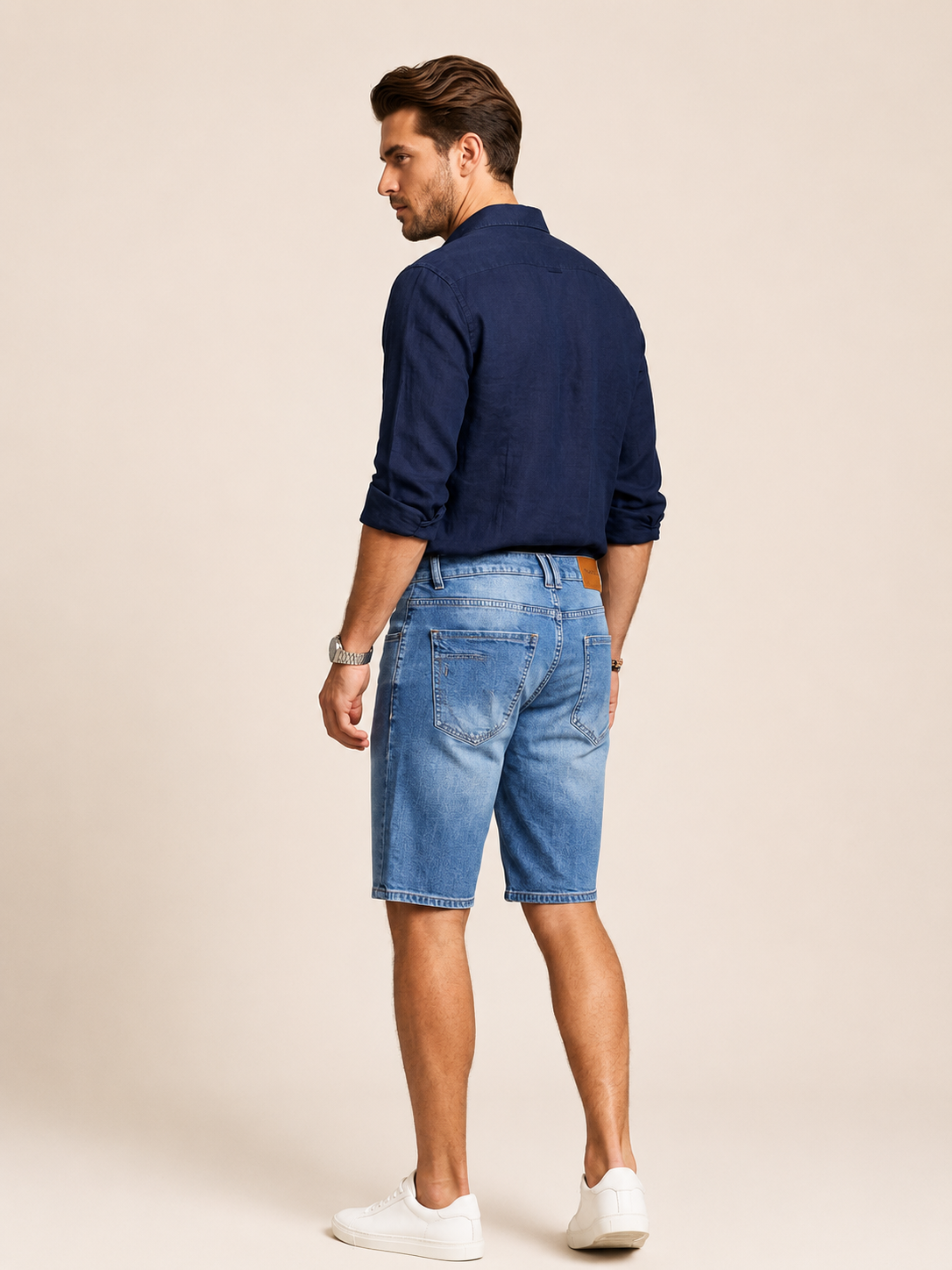 90341-73605 ERKEK COMFORT MID WAIST DENİM ŞORT 90341-73605