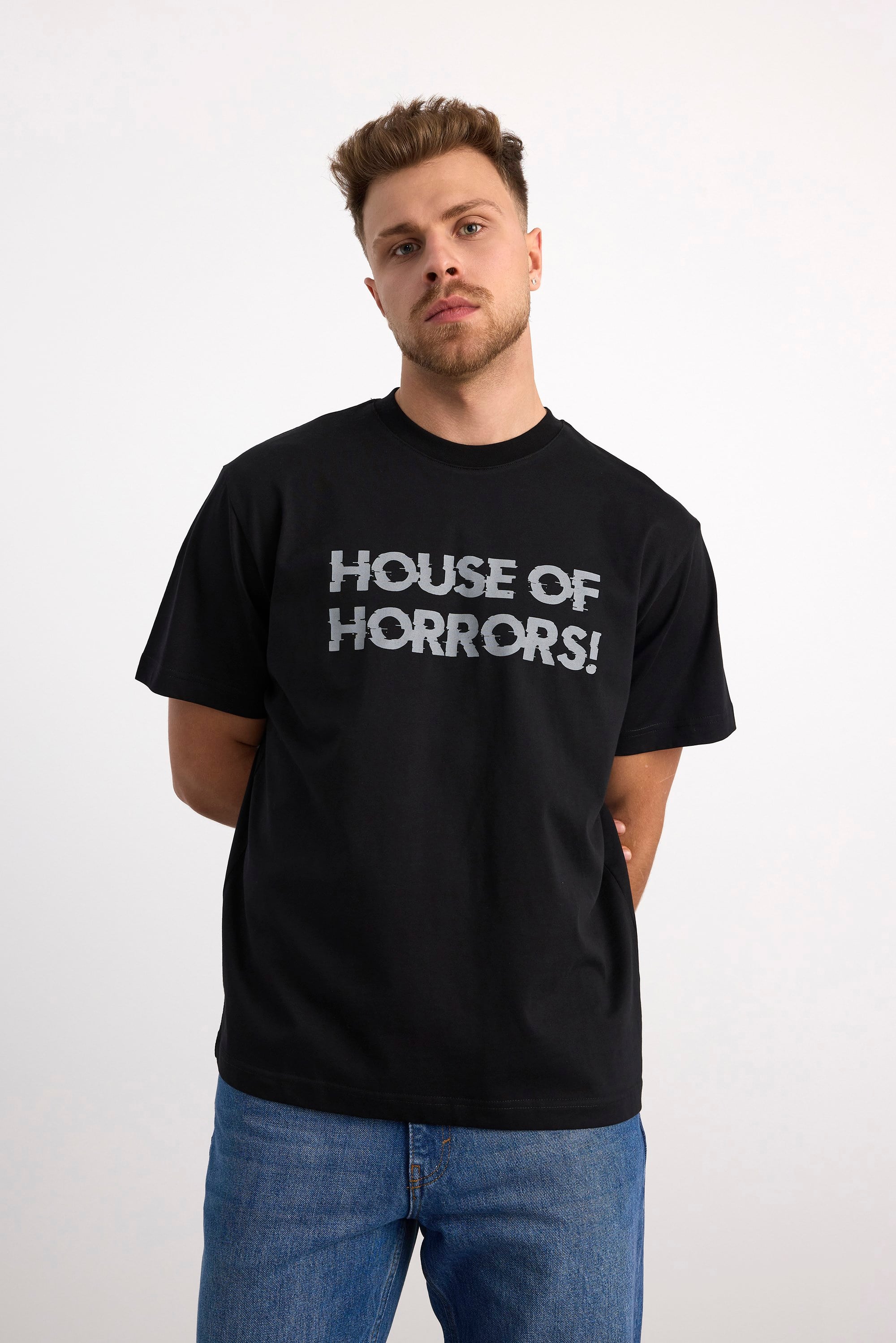 VIGOSS ACTION OVERSIZE BASKILI ERKEK T-SHIRT 63079-30226