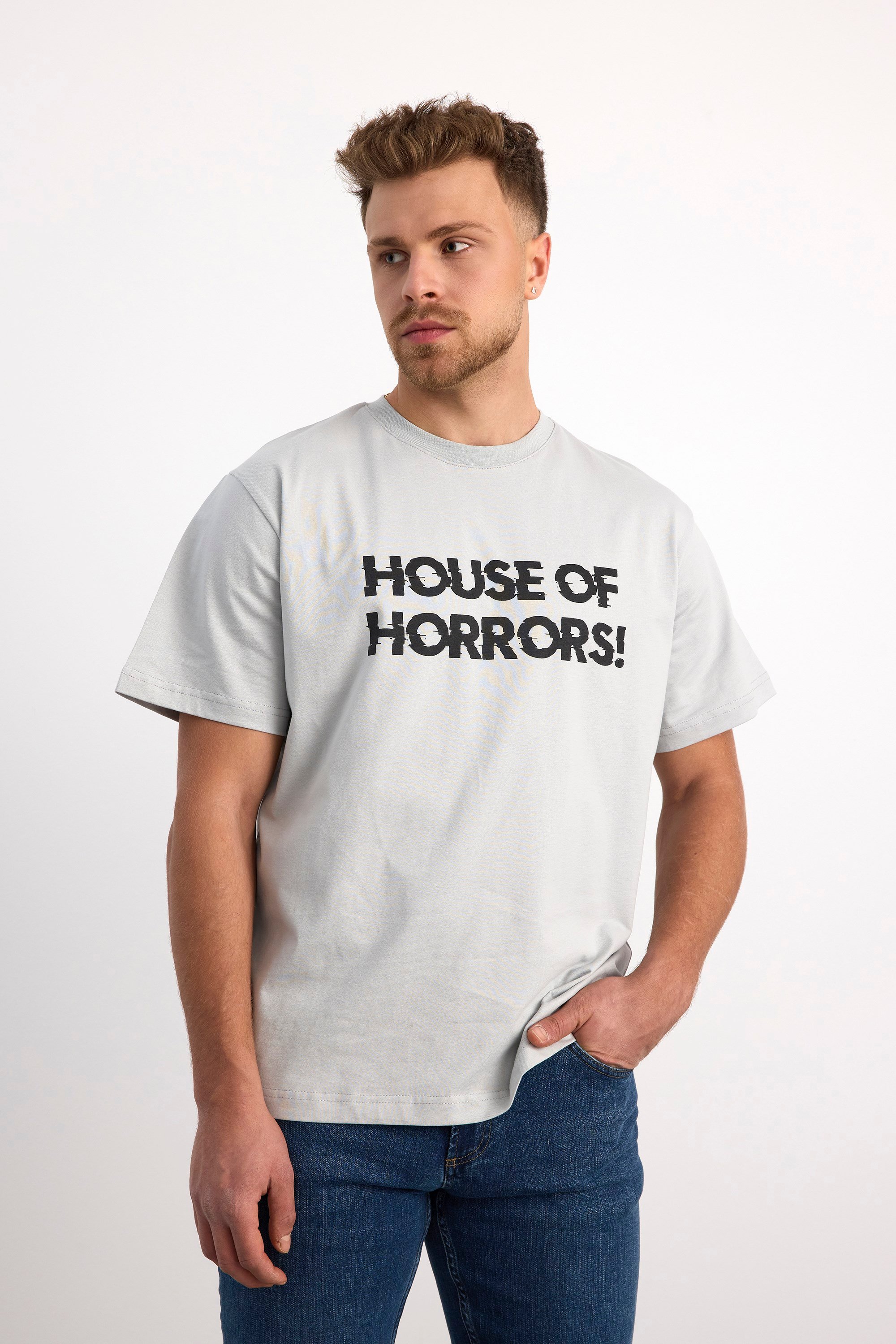 VIGOSS ACTION OVERSIZE BASKILI ERKEK T-SHIRT 63079-30226