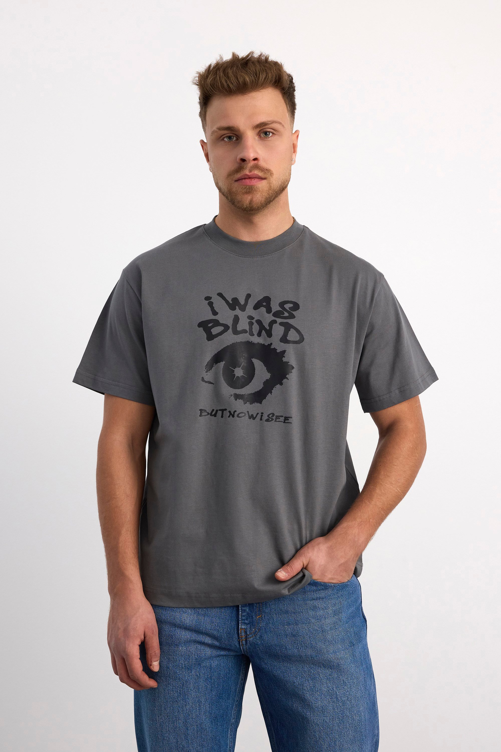 VIGOSS ACTION OVERSIZE BASKILI ERKEK T-SHIRT 63083-30226