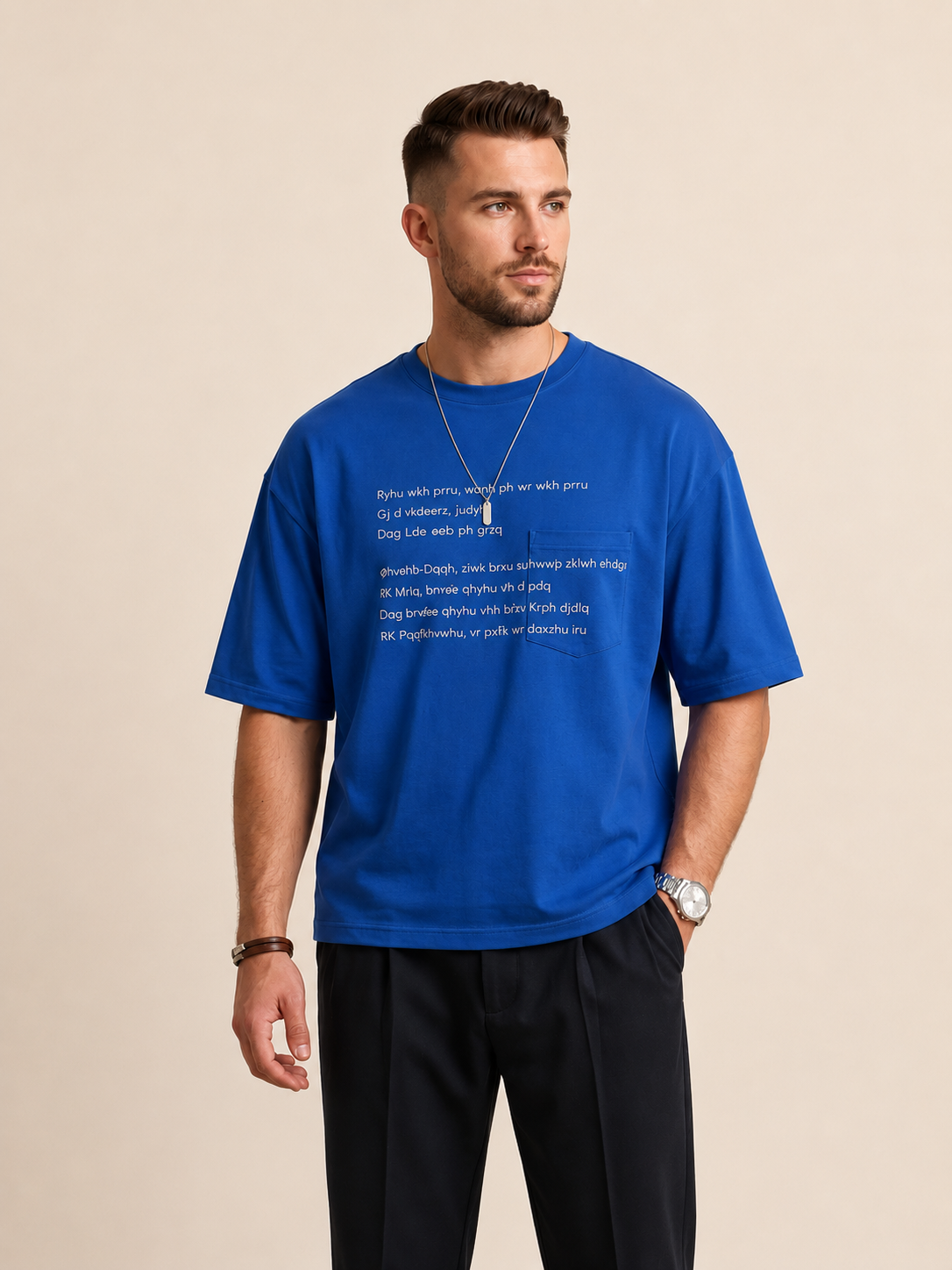 VIGOSS ACTION OWERSIZE CEPLİ ERKEK T-SHIRT 62673-30013